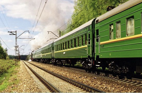 坐着火车去旅行